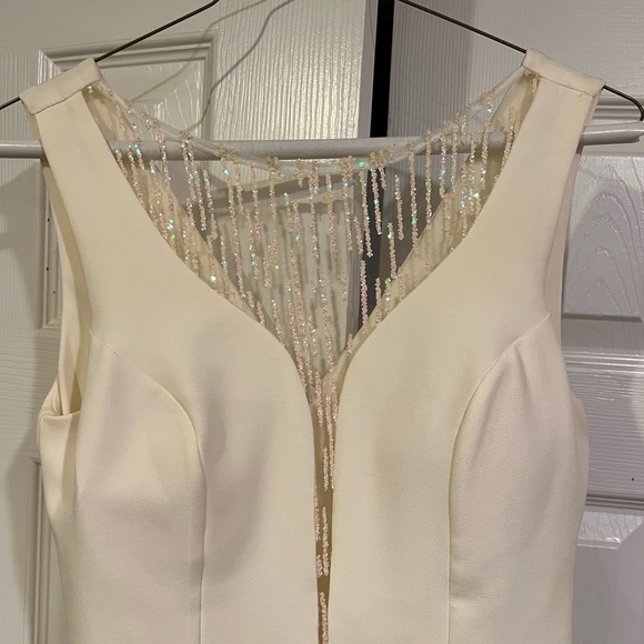 White Mini Dress, S - Picture 3 of 3